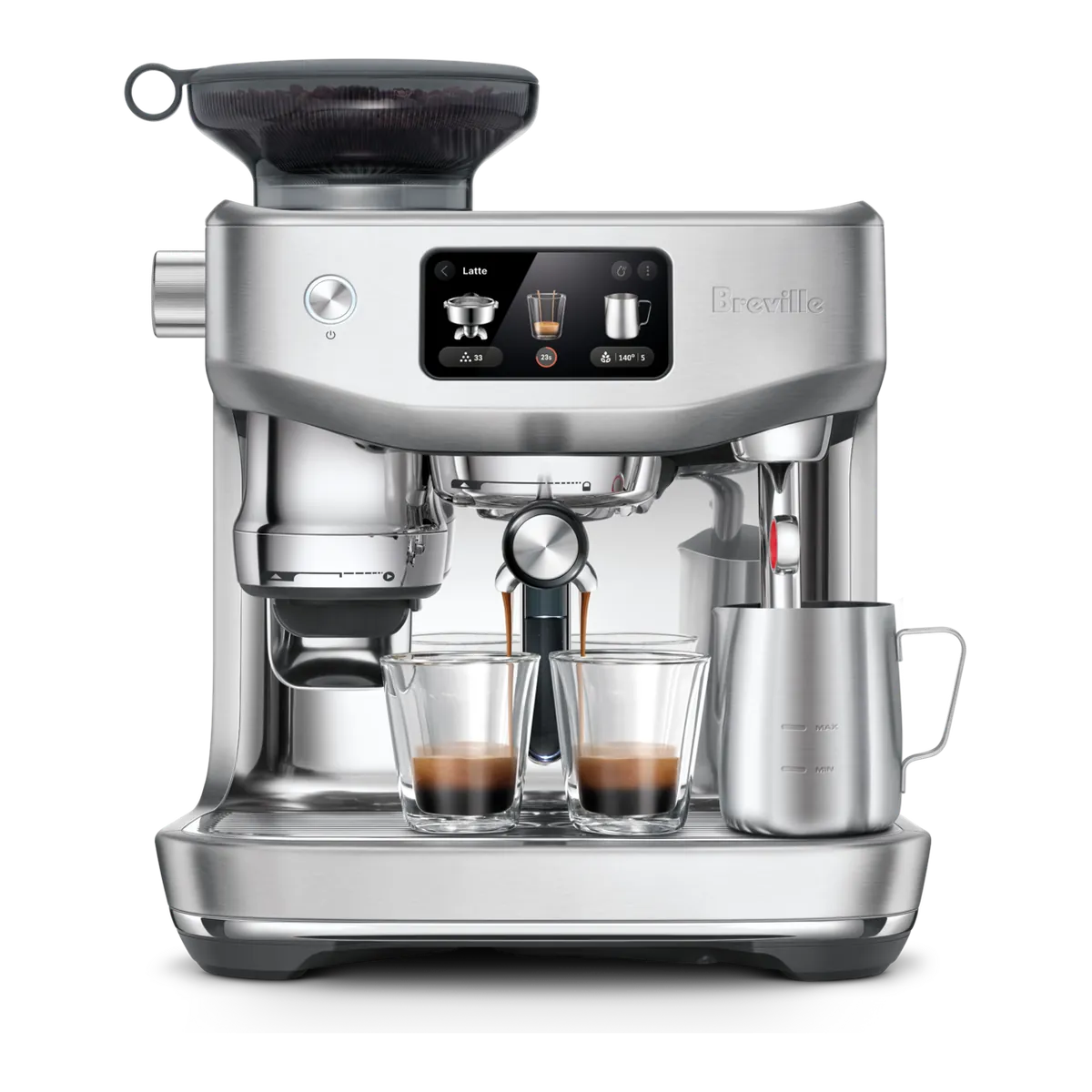 Breville Oracle Jet espresso machine in brushed stainless steel