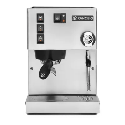 Rancilio Silvia espresso machine in stainless steel