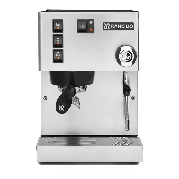 Rancilio Silvia espresso machine in stainless steel
