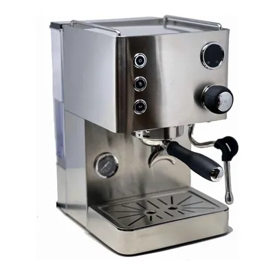 Turin Legato V2 espresso machine in stainless steel